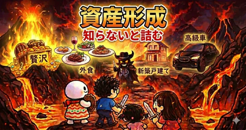 資産形成はRPG｜贅沢・外食・FP…知らないと詰むお金の落とし穴